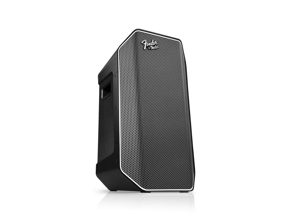 Teufel Fender x Teufel ROCKSTER AIR 2 Wireless Lautsprecher (90 W, Beleuchtetes Bedienpanel, 12-Volt-Autobatterie-Anschlus)