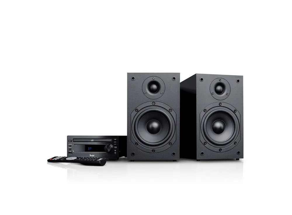 Teufel KOMBO 11 Lautsprechersystem (Bluetooth, High Level Lautsprecher-Ausgänge, 50 W, Fernbedienung, Radio, DAB+, Alarmfunktion)
