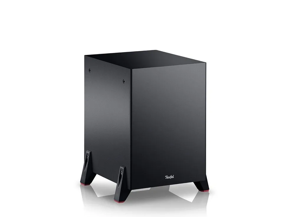 Teufel T 8 Subwoofer Subwoofer (Cinch-Eingang, 100 W, Als Frontfire- oder Downfire-Subwoofer einsetzbar)