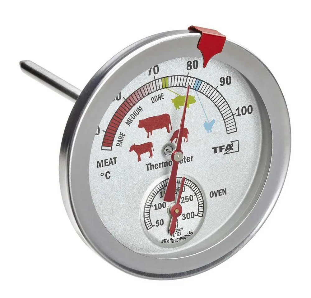TFA Dostmann Backofenthermometer Braten / Ofenthermometer TFA 14.1027 Einstich Thermometer