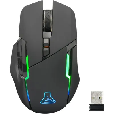 Die G-Lab Kult Cäsium kabellose Gaming-Maus RGB 7200 DPI Schwarz