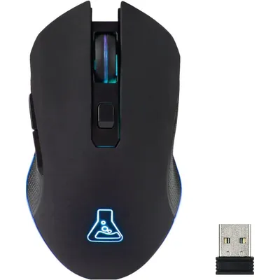 Die G-Lab Kult Helium WL Wireless Gaming-Maus RGB 3200 DPI Schwarz