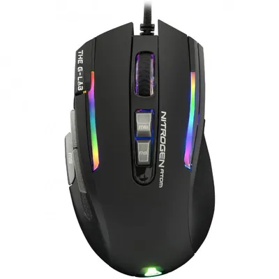 Die G-lab Kult Nitrogen Atom RGB Gaming-Maus 4800 DPI