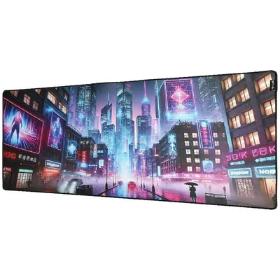 Mauspad The G-Lab Pad Cybercity XXL rutschfeste flexible Basis 900x400x4mm
