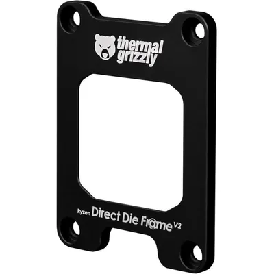 Direct Die Frame Thermal Grizzly Ryzen 7000 V2 Aluminium Schwarz AM5