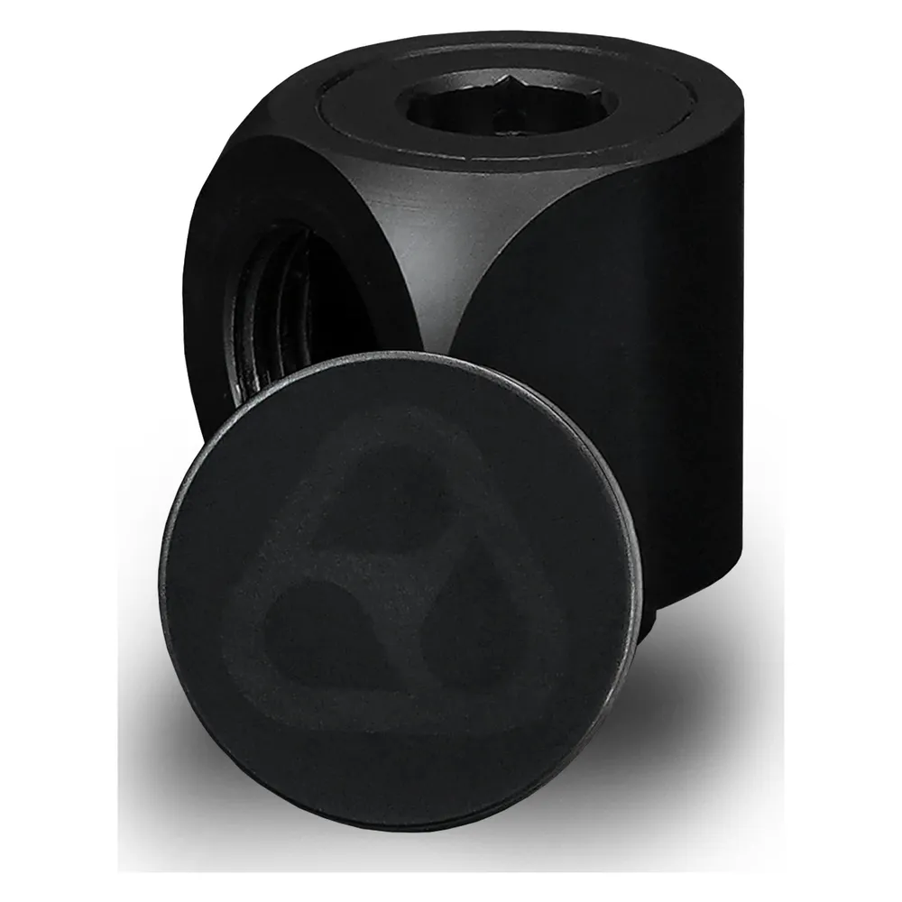 Refrigeración Líquida Thermal Grizzly DeltaMate Rotary 90° Schwarz mit Abdeckkappe