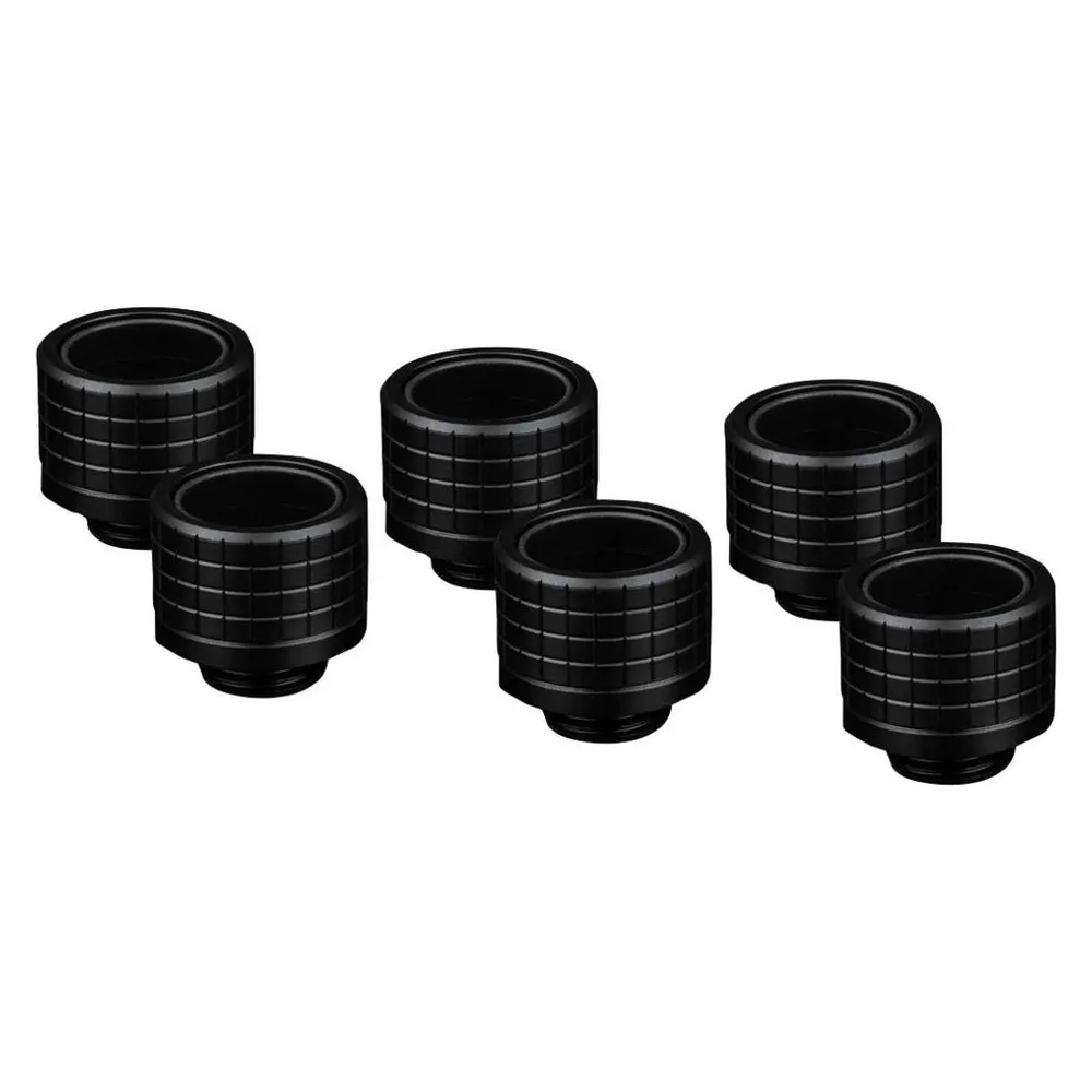 Refrigeración Líquida Thermal Grizzly DeltaMate Fitting HT16 Schwarz Pack 6