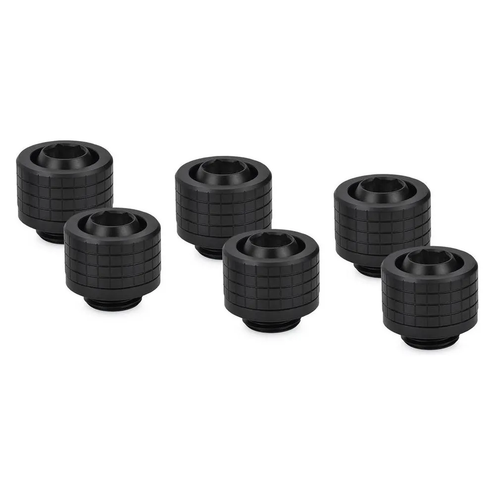 Wasserkühlung Thermal Grizzly DeltaMate Fitting ST13 Schwarz 6er-Pack