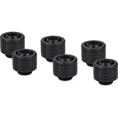 Wasserkühlung Thermal Grizzly DeltaMate Fitting ST13 Schwarz 6er-Pack