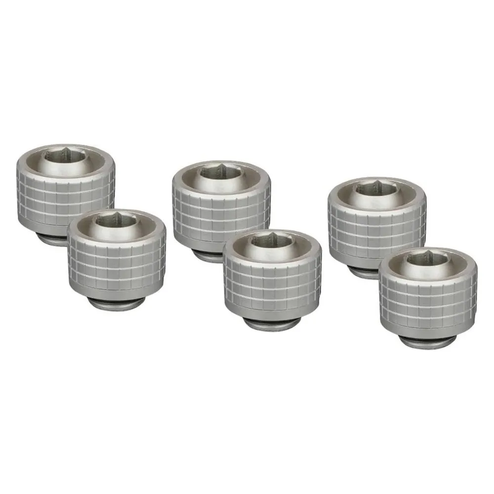 Wasserkühlung Thermal Grizzly DeltaMate Fitting ST16 6 Stück Mattnickel