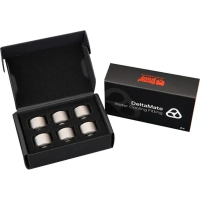 Thermal Grizzly DeltaMate Flüssigkeitskühlung Extender MF14 14 mm Nickel mattes Finish