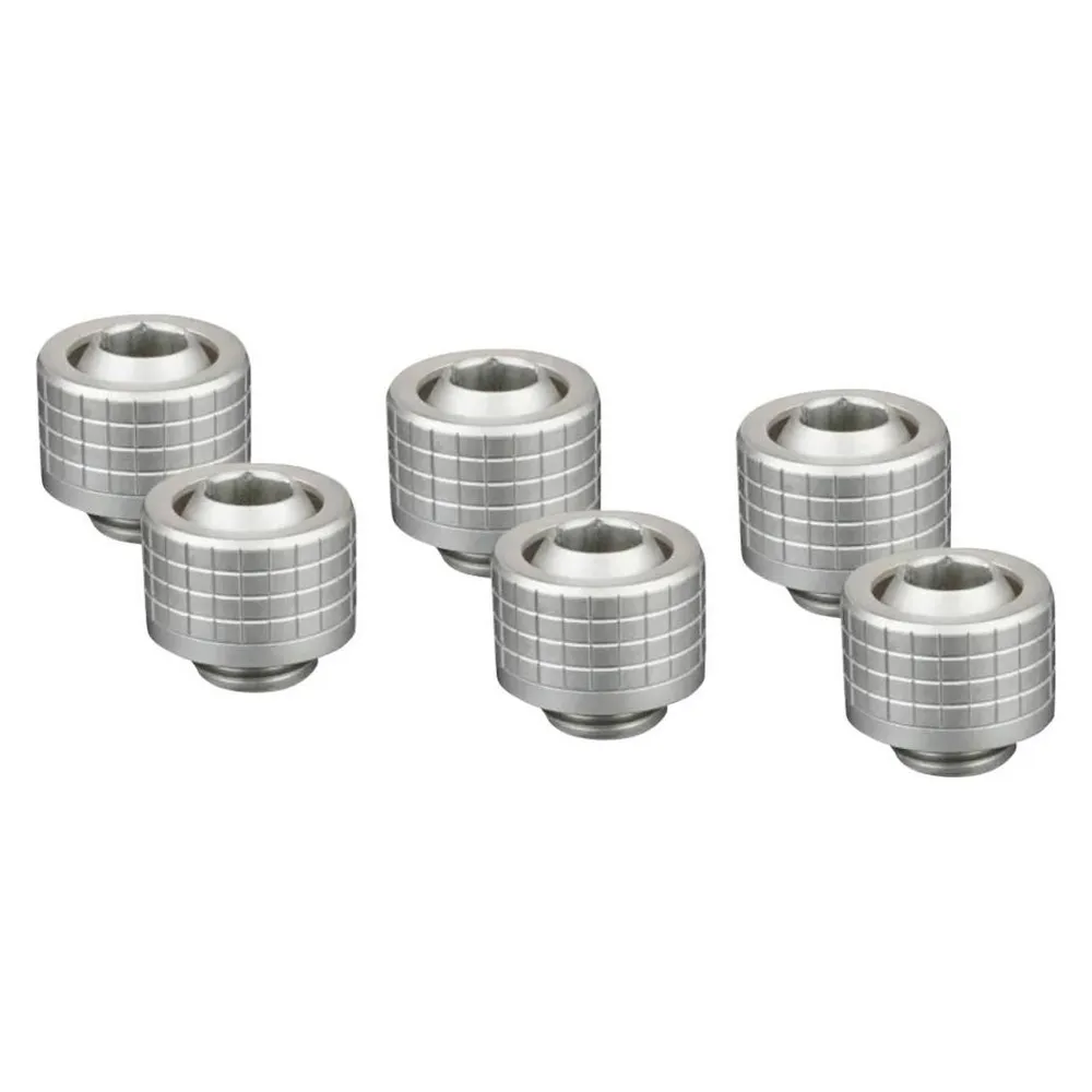Wasserkühlung Thermal Grizzly DeltaMate Fitting ST13 6 Stück Matt Nickel