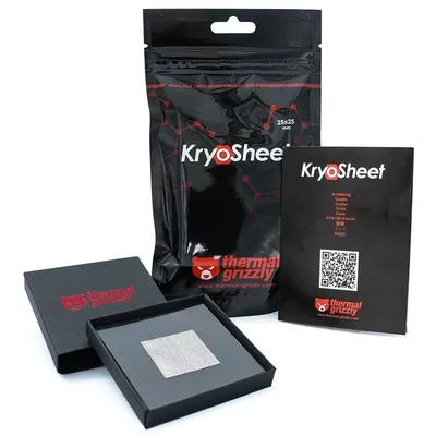 Thermal Grizzly Kryosheet Wärmeleitpad – 25 x 25 mm