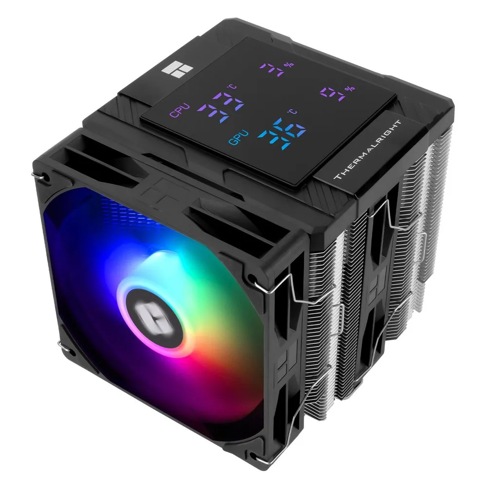 Refrigeración Aire Thermalright Sockel LGA1700/AM5 120mm Peerless Assassin 120 Digital ARGB Negro Display