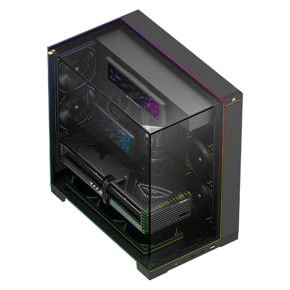 PC-Gehäuse Thermalright A70 VISION Schwarz ATX/mATX/Mini-ITX Gehärtetes Glas ARGB-Beleuchtung