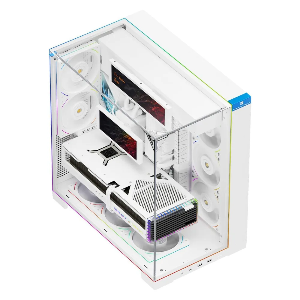PC-Gehäuse Thermalright A70 VISION WHITE ATX/mATX/Mini-ITX Gehärtetes Glas ARGB-Beleuchtung