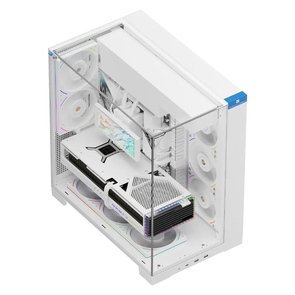PC-Gehäuse Thermalright A70 White ATX micro ATX Mini-ITX Gehärtetes Glas Multi