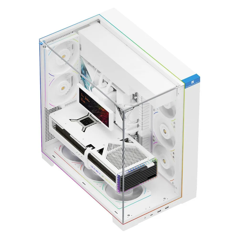 PC-Gehäuse Thermalright A70 ARGB WHITE ATX Gehärtetes Glas Weiß