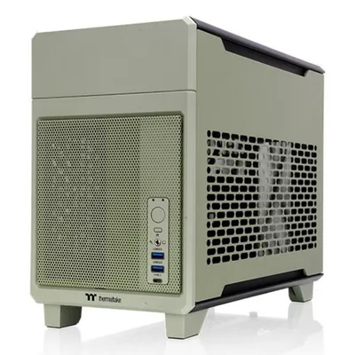 PC-Gehäuse Thermaltake TR100 Mini Tower Grün Mini-ITX SFX Stahl