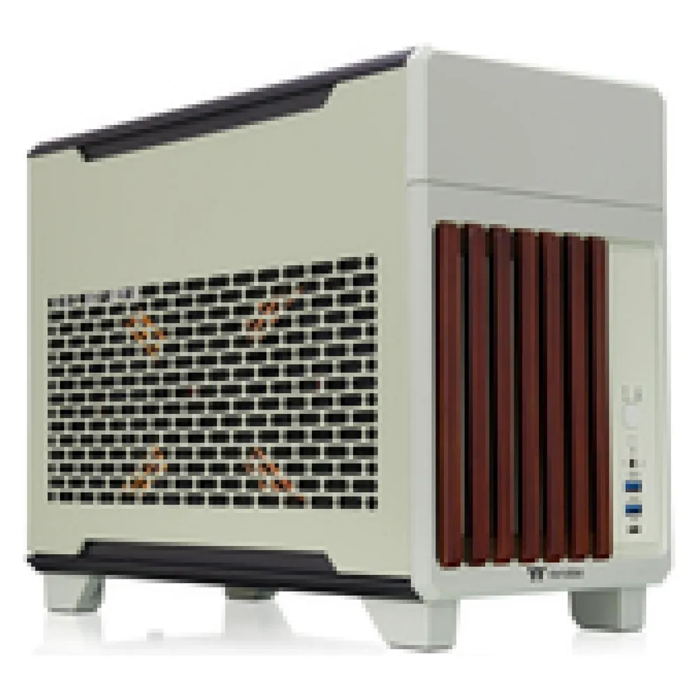 PC-Gehäuse Thermaltake TR100 Mini Tower Grün Mini-ITX