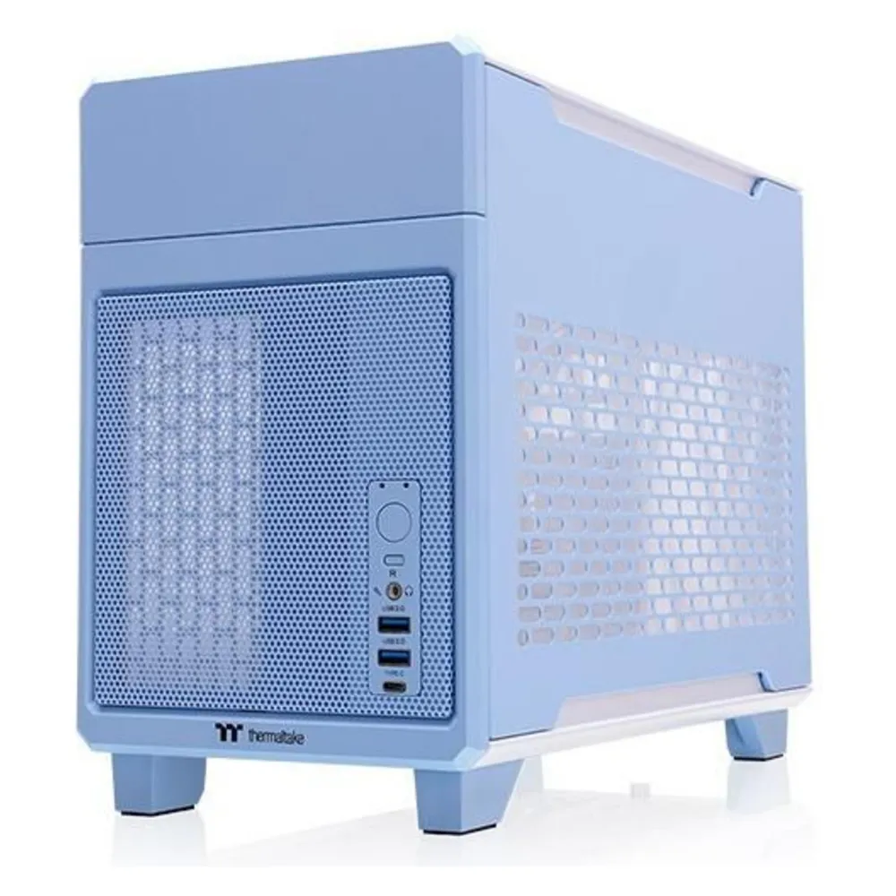 PC-Gehäuse Thermaltake TR100 Mini Tower Blau Mini-ITX SFX USB-C