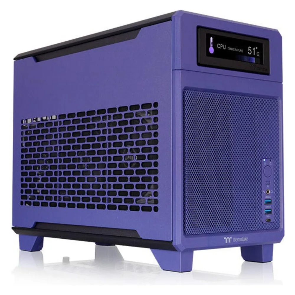PC-Gehäuse Thermaltake TR100 Mini Tower Violett Mini-ITX
