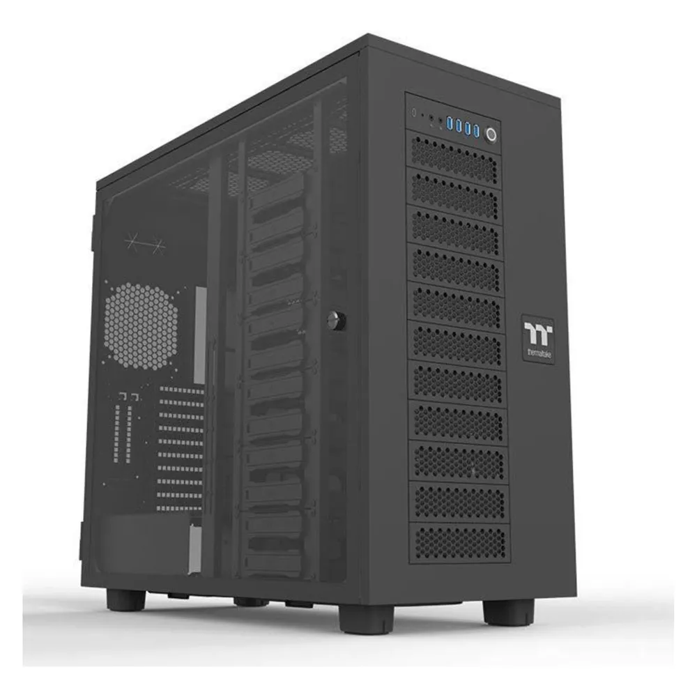 PC-Gehäuse Thermaltake AX700 TG Tower ATX Schwarz Gehärtetes Glas
