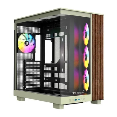 ATX Tower Thermaltake View 380 XL WS ARGB Matcha Green gehärtetes Glas