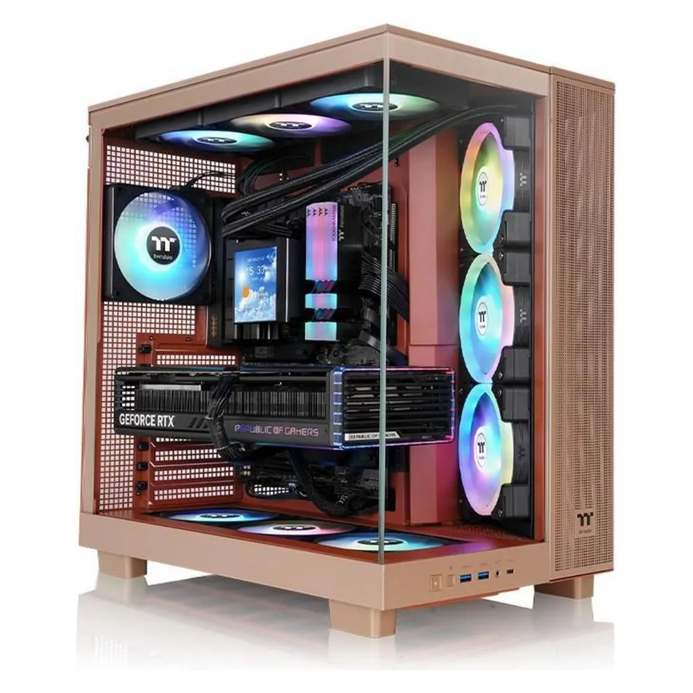 PC-Gehäuse Thermaltake View 380 XL TG ARGB Sand tempered glass ARGB Gaming