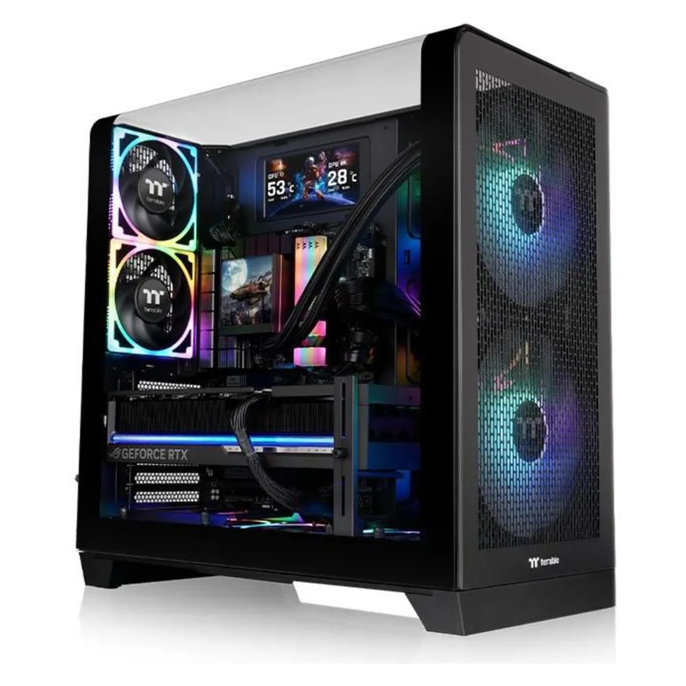 PC-Gehäuse Thermaltake View 390 Air Schwarz ATX Tempered Glass RGB Gaming