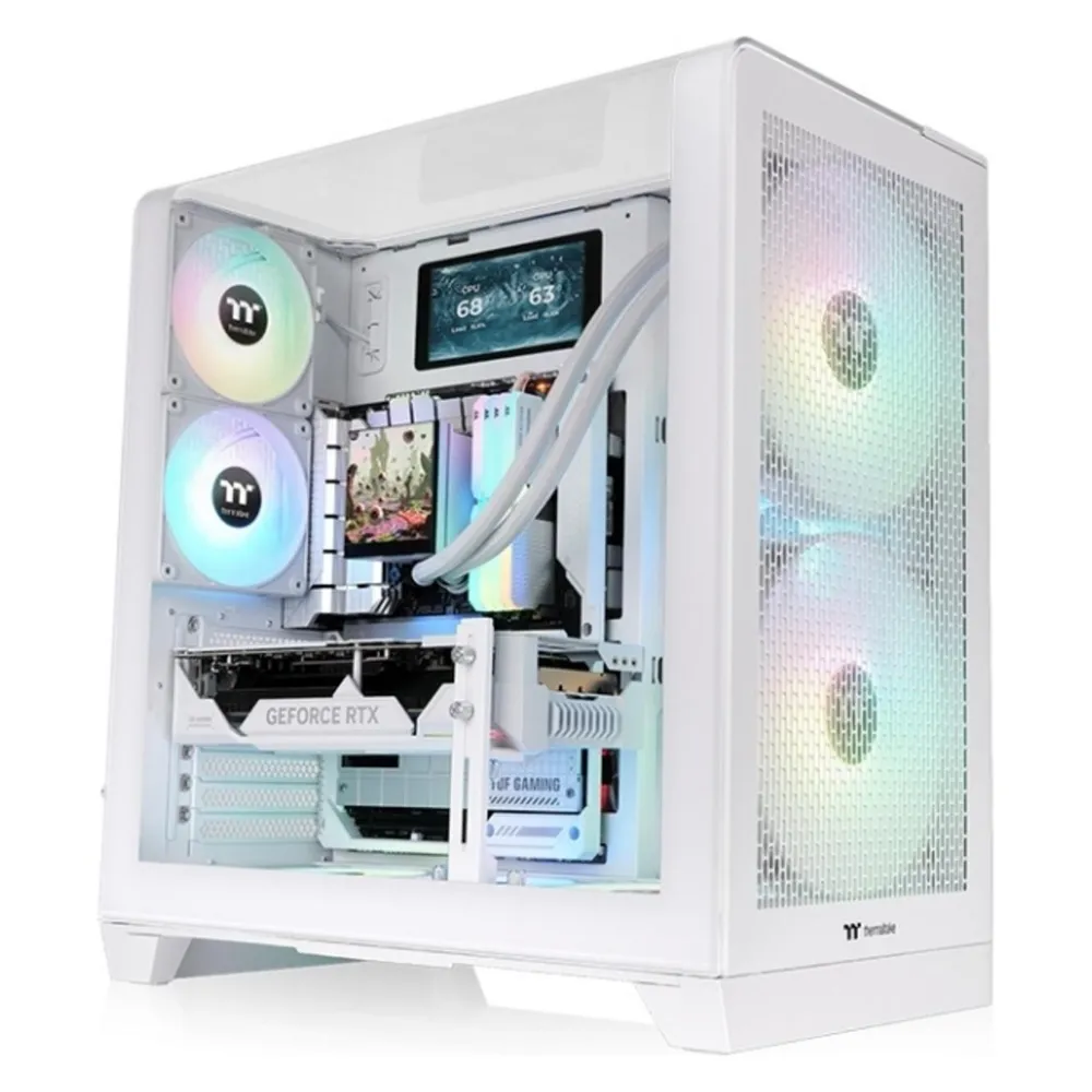 PC-Gehäuse Thermaltake View 390 Air Weiß ATX Glas Gaming RGB