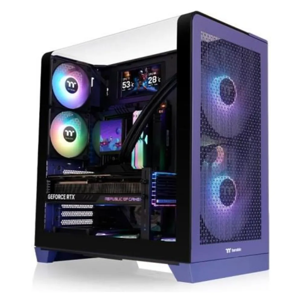 Gehäuse ATX Thermaltake View 390 Air Future Dusk Blau Gehärtetes Glas