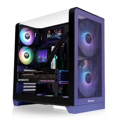 Gehäuse ATX Thermaltake View 390 Air Future Dusk Blau Gehärtetes Glas