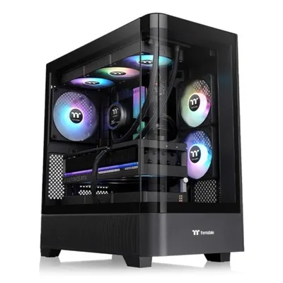 PC-Gehäuse Thermaltake View 290 TG ARGB Midi Tower ATX Glas Schwarz