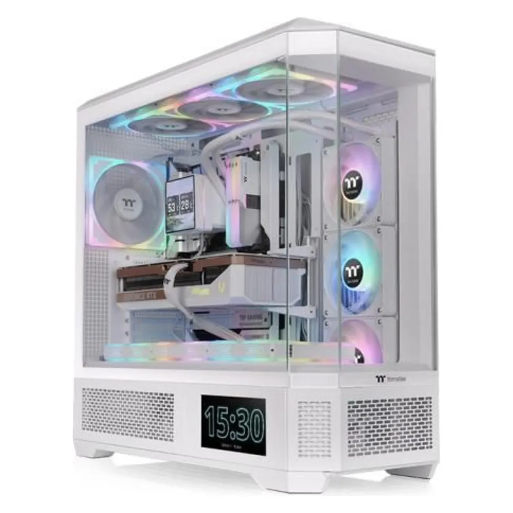PC-Gehäuse Thermaltake CA-11H-00F6WN-00 Full Tower Weiß ATX EATX RGB Glasfenster