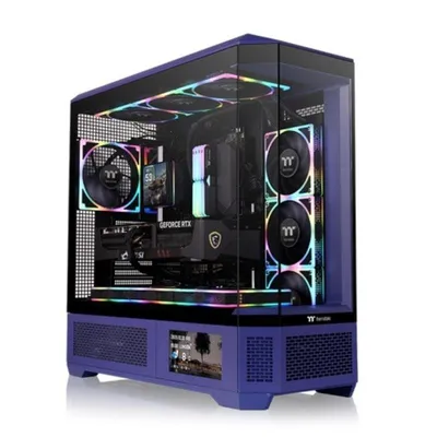 PC-Gehäuse Thermaltake CA-11H-00FNWN-00 Full Tower Blau RGB Glasfenster