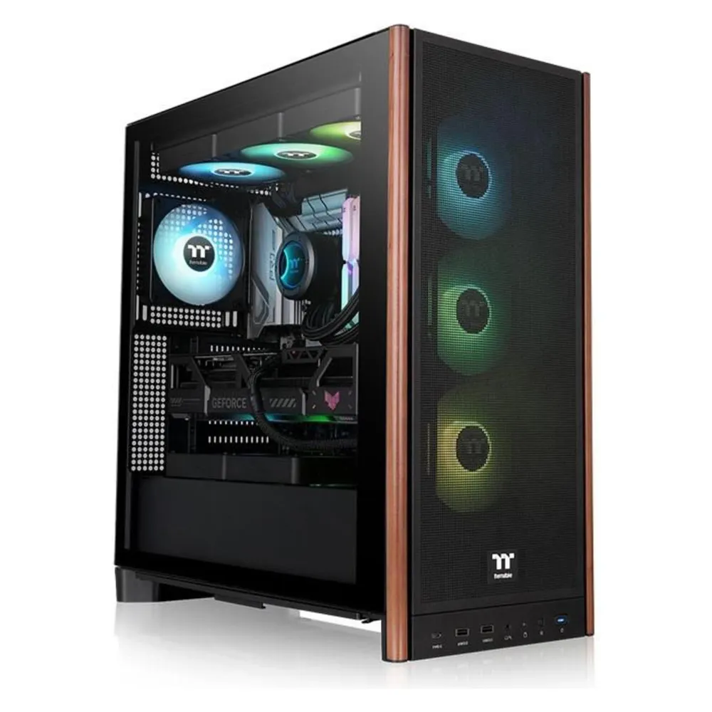 ATX Tower Thermaltake S370 WS Schwarz Gehärtetes Glas Gaming USB-C