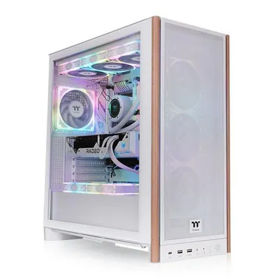 ATX Tower Thermaltake S370 WS Snow Weiß Gehärtetes Glas Gaming