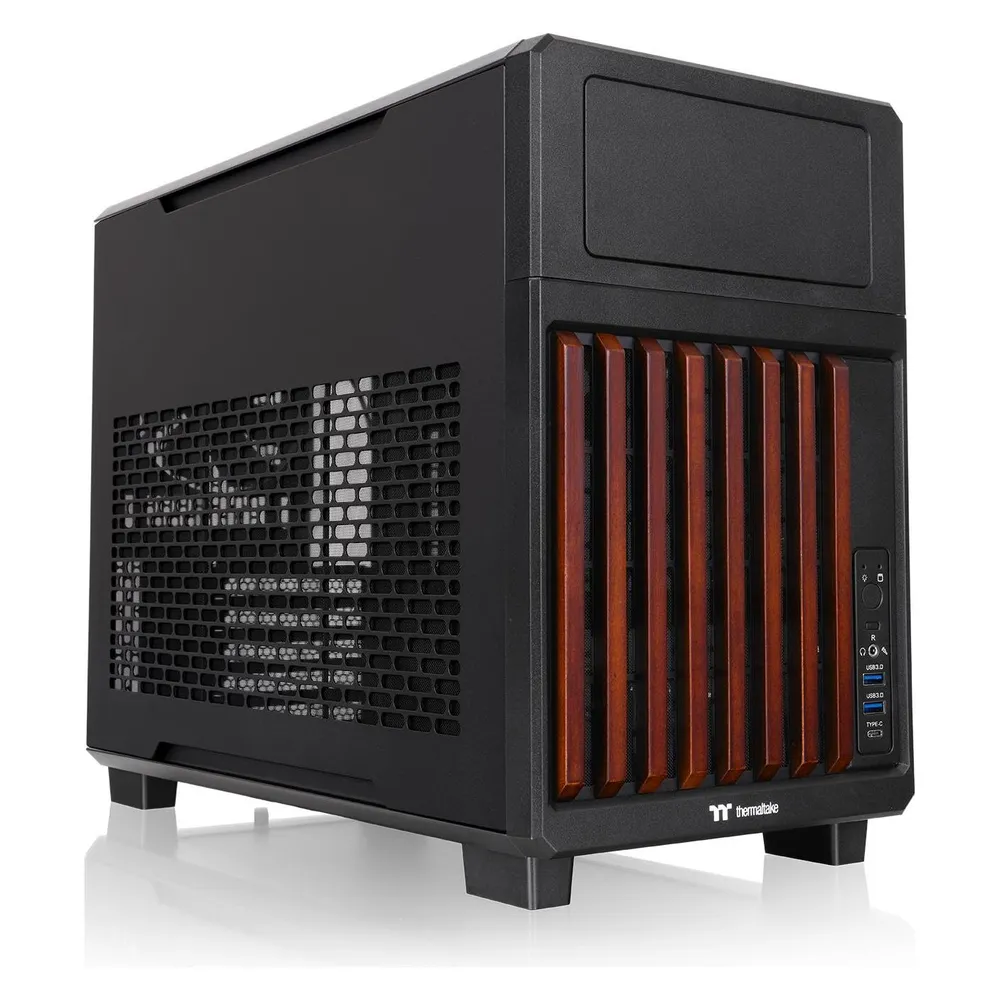 PC-Gehäuse Thermaltake TR200 WS Schwarz Mini-ITX micro ATX