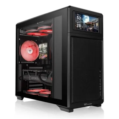 Thermaltake TR300 TG ATX Mid Tower Gaming PC-Gehäuse Schwarz