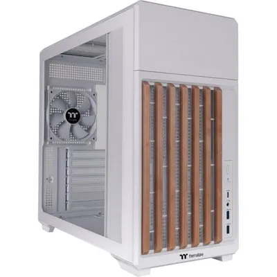 PC-Gehäuse Thermaltake TR300 WS Midi-Tower ATX - Weiß/Holz