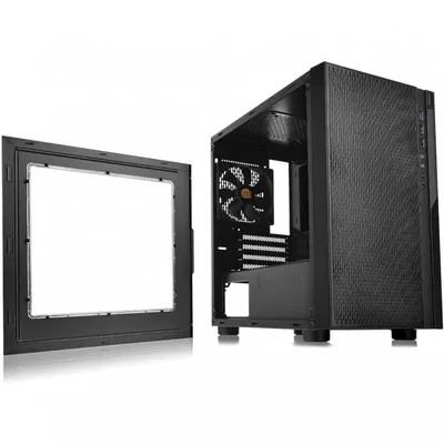 Thermaltake Versa H18 gehärtetes Glas USB 3.1 Schwarz