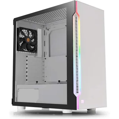 Thermaltake H200 TG RGB Snow Tempered Glass USB 3.1 Weiß