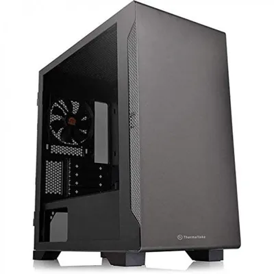 Thermaltake S100 TG Micro Tower Schwarz