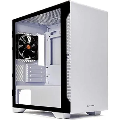 Thermaltake S100 Tempered Glass Snow Edition Micro Tower Weiß