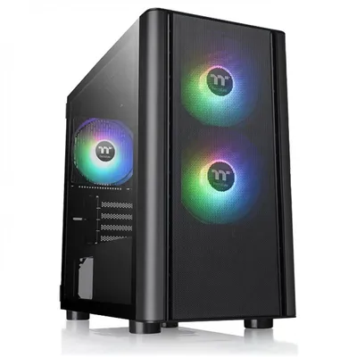 Thermaltake V150 TG ARGB Breeze gehärtetes Glas USB 3.0 Schwarz