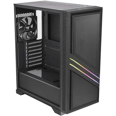 Thermaltake Versa T35 TG RGB gehärtetes Glas USB 3.1 Schwarz