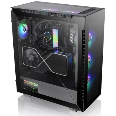 Thermaltake Divider 500 TG ARGB Tempered Glass USB 3.1 Schwarz