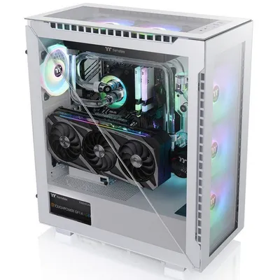 Thermaltake Divider 500 TG Snow ARGB Tempered Glass USB 3.1 Weiß