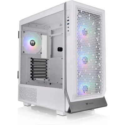 Thermaltake Ceres 500 TG ARGB Schnee gehärtetes Glas USB 3.0